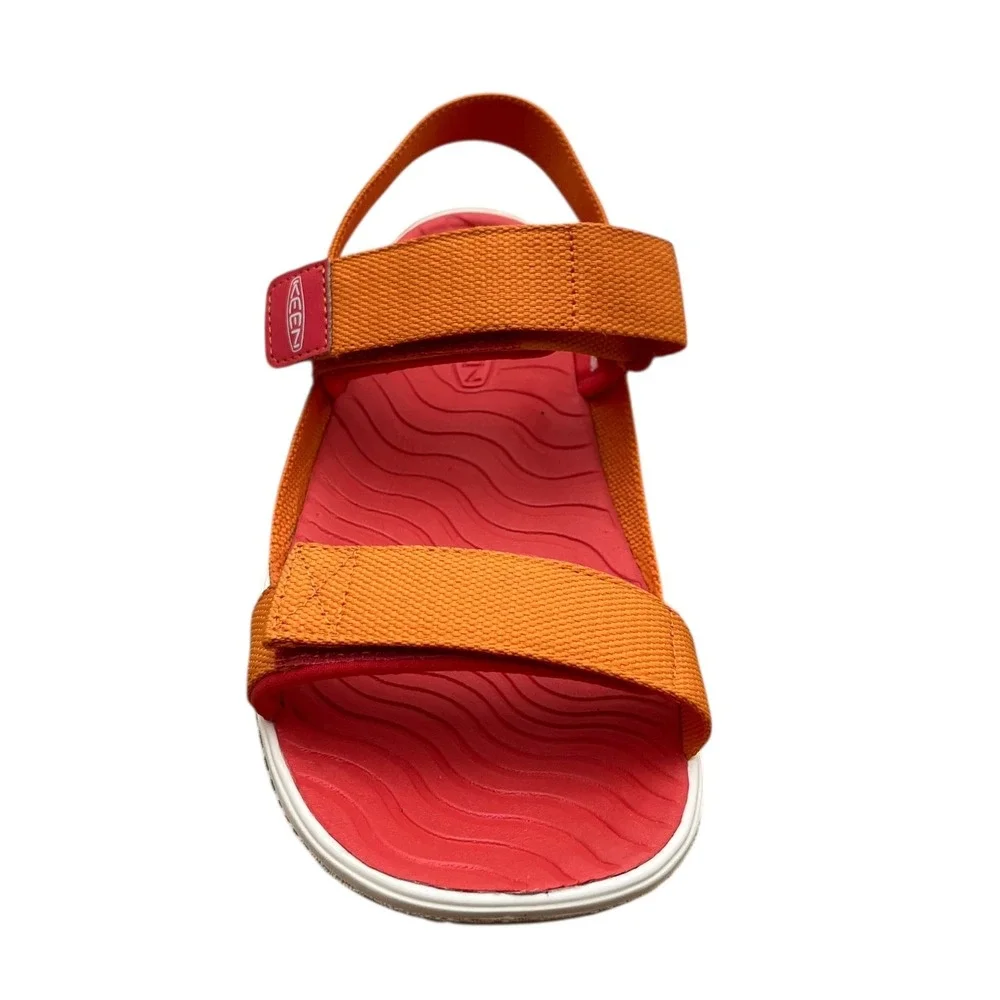 KEEN Youth Girls Sandal Size 7/ Women's 9 Orange Adjustable Open Toe Lightweight